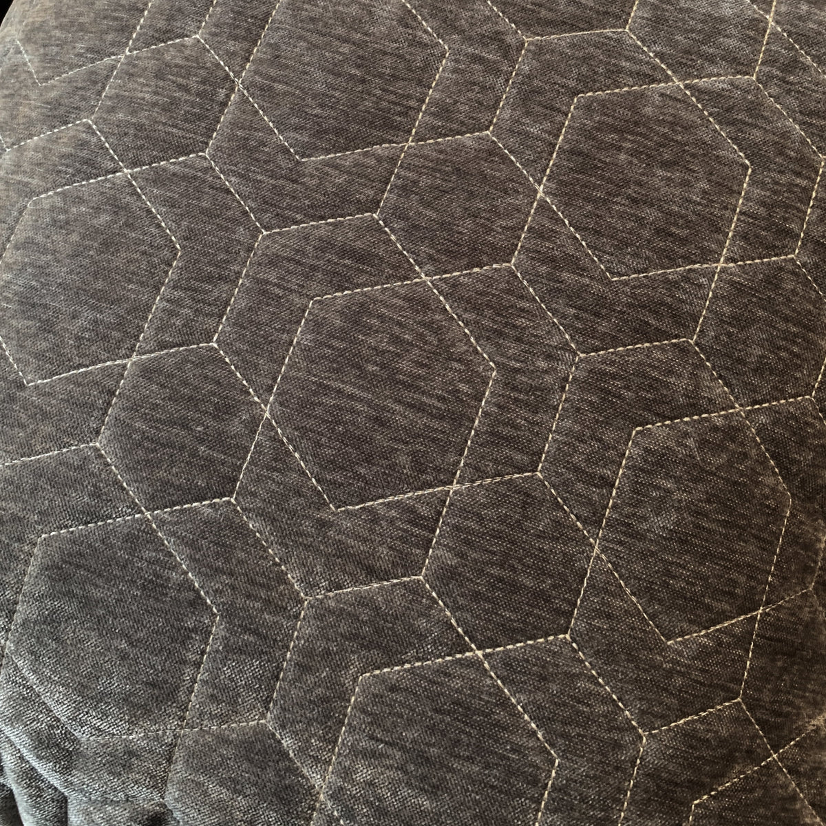 Silver Fabric Pillow-back Sofa S973542