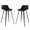 Black Bentwood Counter Height Stool Set of 2 F589697