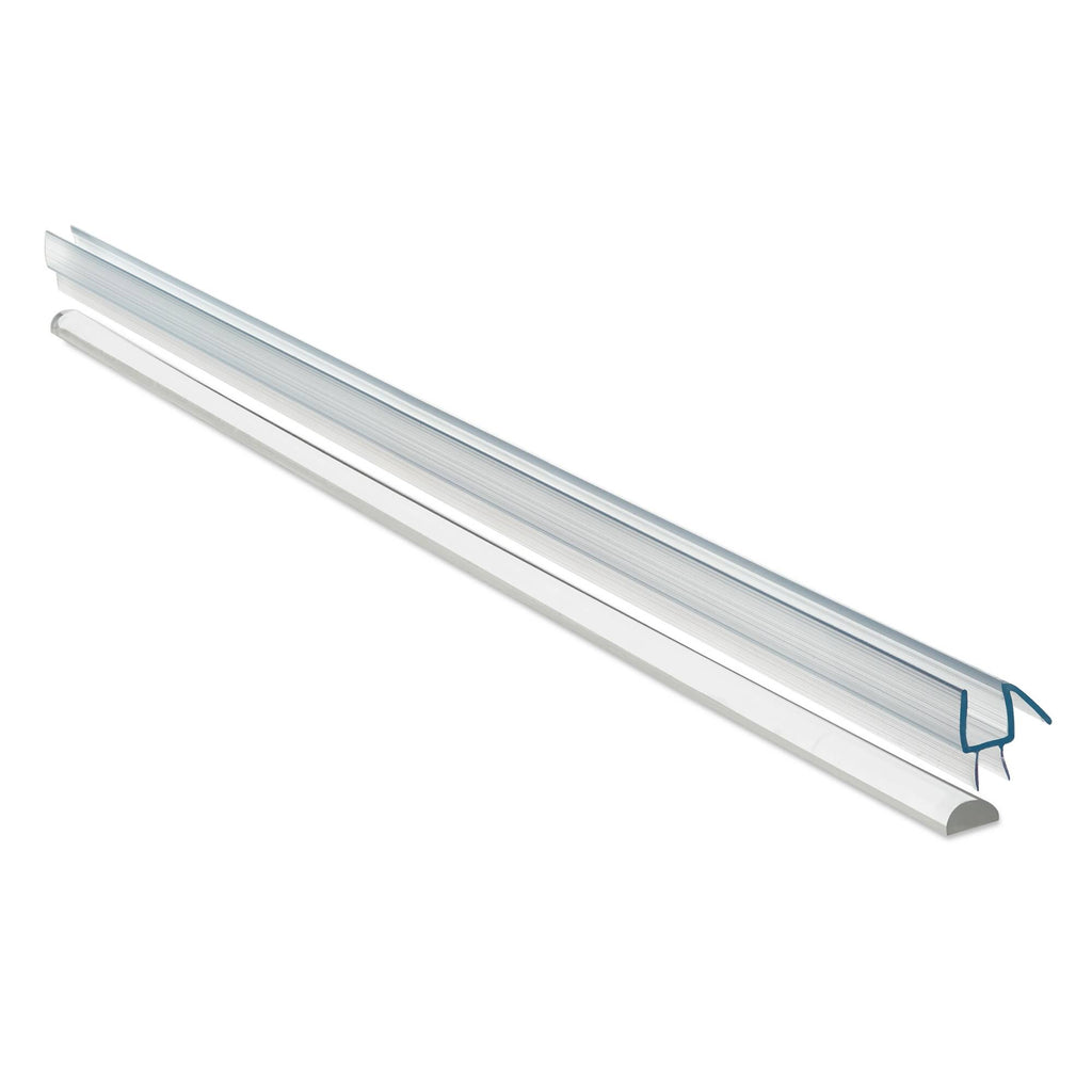 38x22 x 76x22 Hinged Frameless Shower Door Brushed Nickel X34647