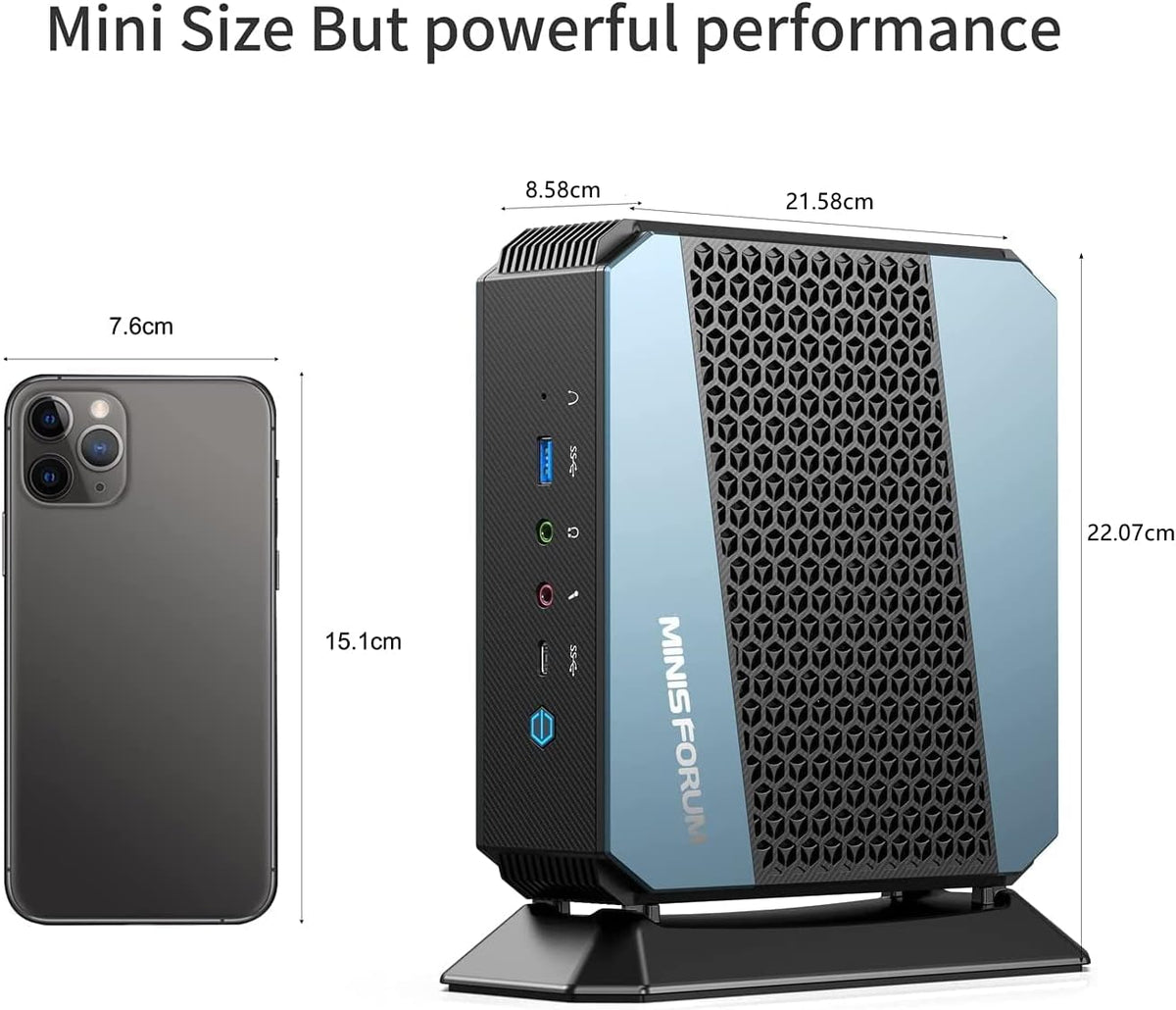 Mini PC AMD Ryzen 9 5900HX 8 Cores 32 GB RAM 512 GB PCIe SSD N8911