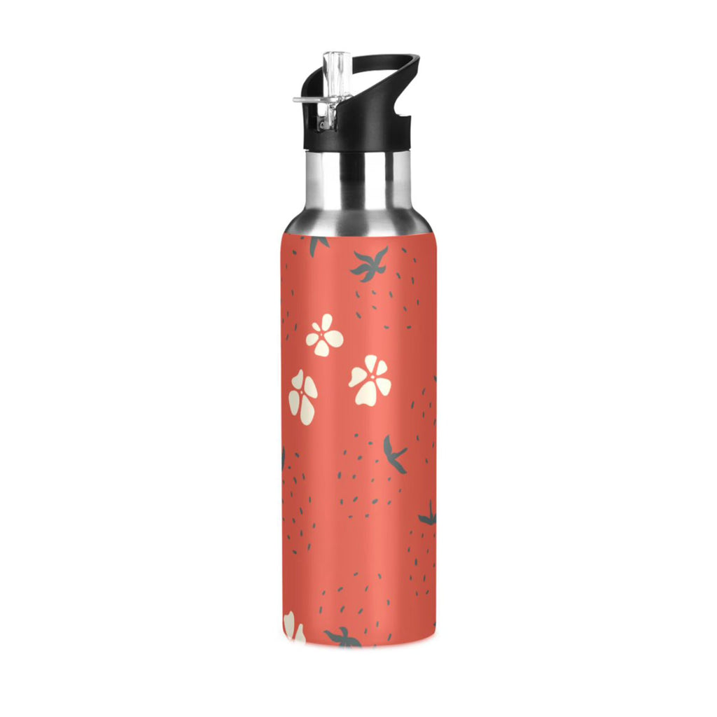 Strawberry Stainless Steel Insulated Thermos Vacuum Flask Y599