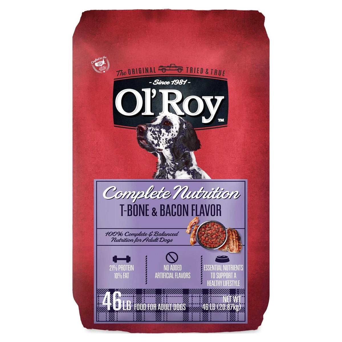 T-Bone & Bacon Flavor Dry Dog Food O9642