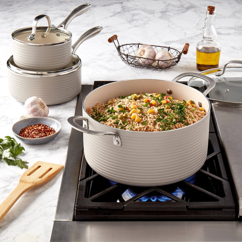 10-Piece Fog Aluminum Non-Stick Cookware Set C299