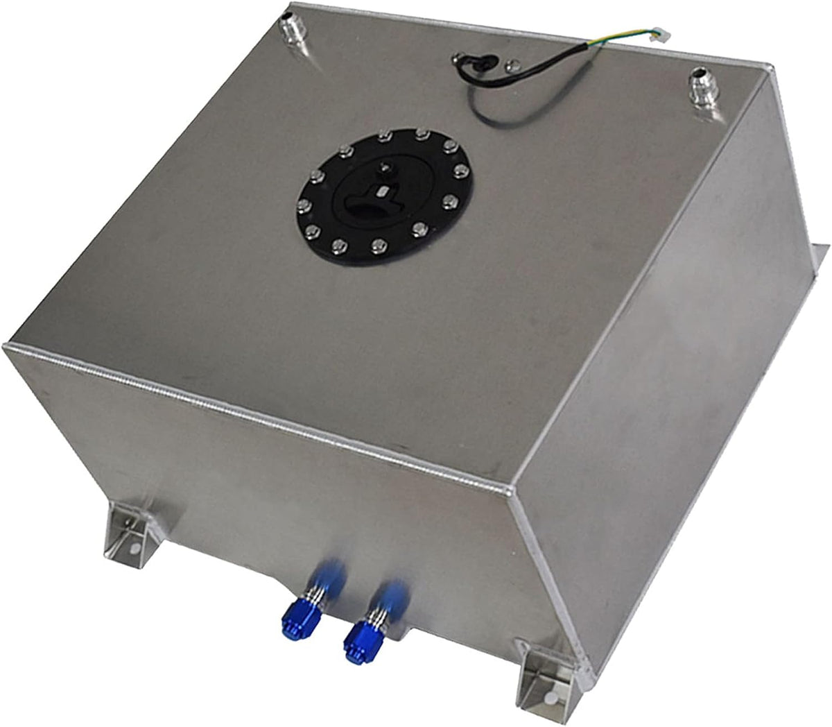 15 Gallon Polished Aluminum Fuel Cell Tank with Level Sender V622610