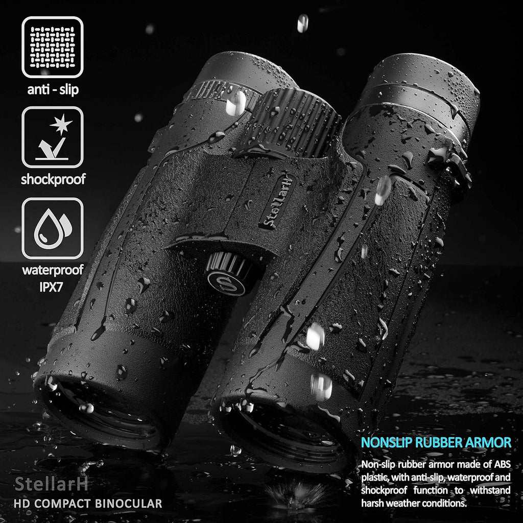 10x42 Waterproof Binoculars with Tripod and Smartphone Adapter G6203