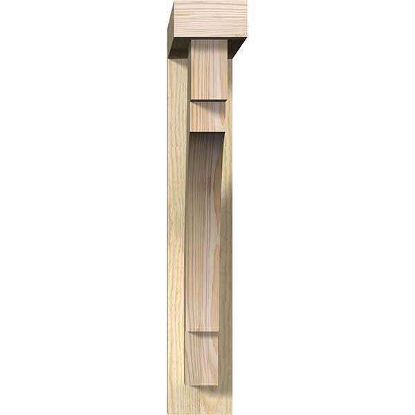 Rough Sawn Douglas Fir Bracket with Offset Brace H5170