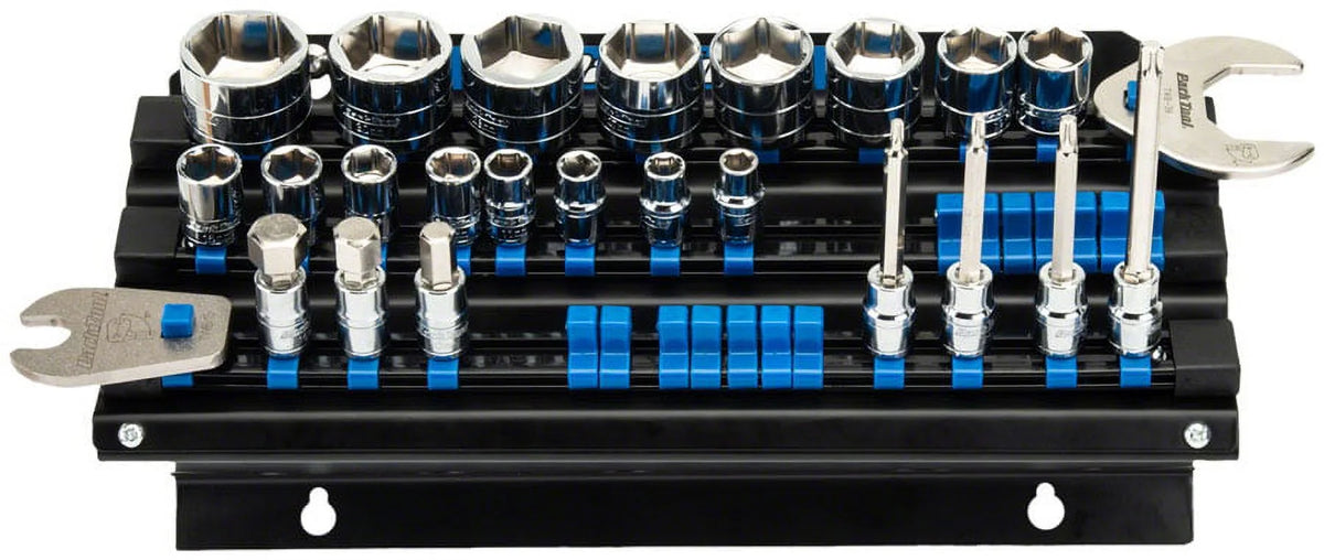 Wall-Mounted Socket Bit and Torque Tool Organizer E2521
