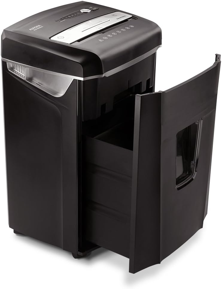 14-Sheet Crosscut Paper Shredder with Pull-Out Wastebasket D484148
