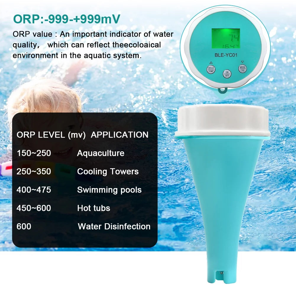 Portable 6 In 1 Water Quality Tester LCD V628