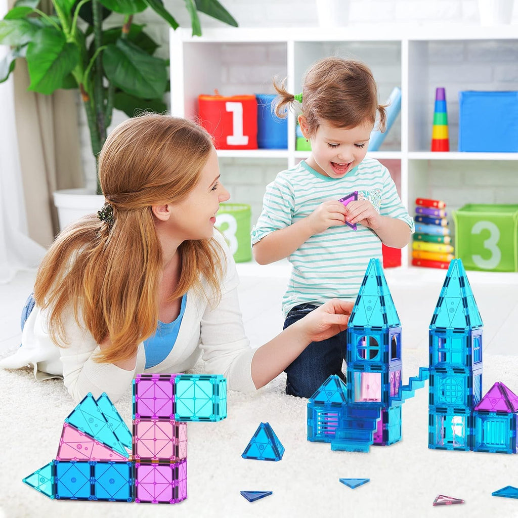 Magnetic Tiles 102Pcs Building Blocks Toy Castle Building Kit M63617