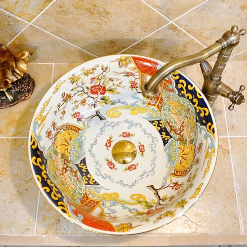 Ceramic Porcelain Round Vessel Sink Bowl L207