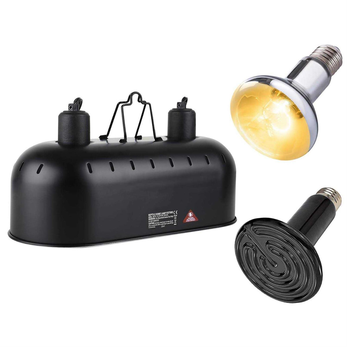 15inch Dual Reptile Light Fixture Max 150W E9354