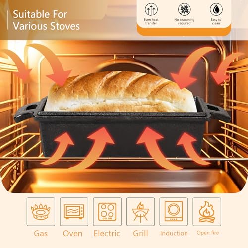 Cast Iron Loaf Pan with Lid A480716