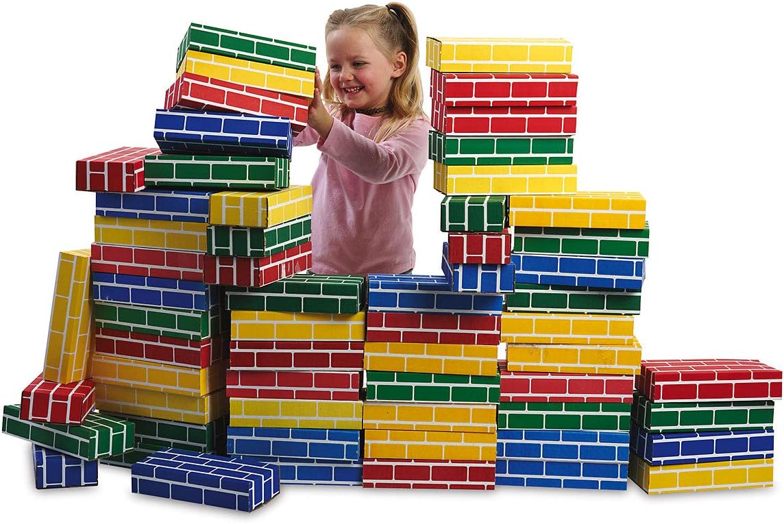 Cardboard Building Bricks, Set of 24, Pack of 2 O2269