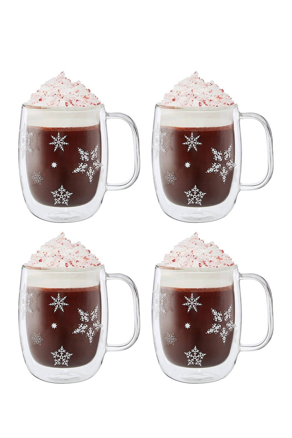 Double Wall Glass Coffee Mug Set T84371