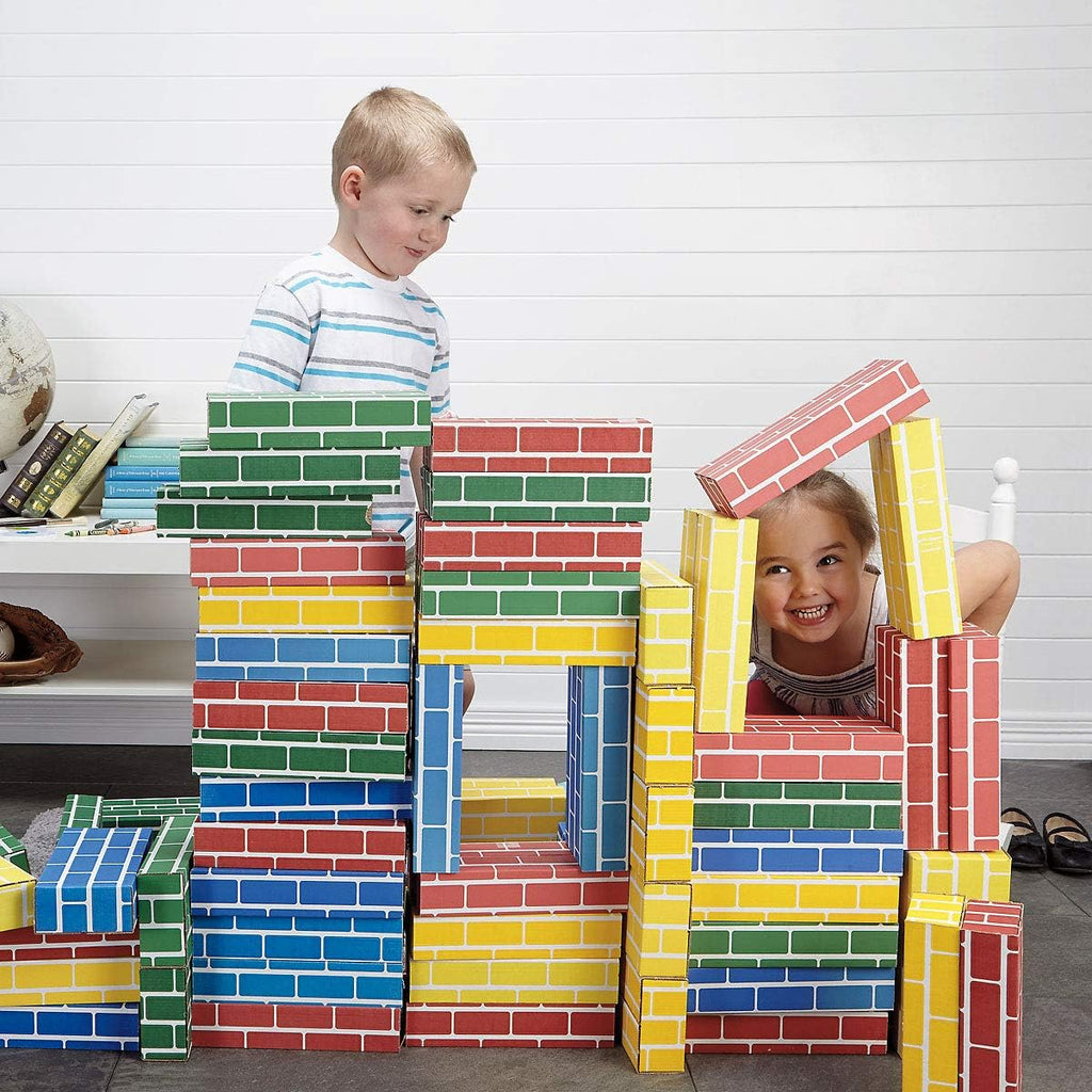 Cardboard Building Bricks, Set of 24, Pack of 2 O2269