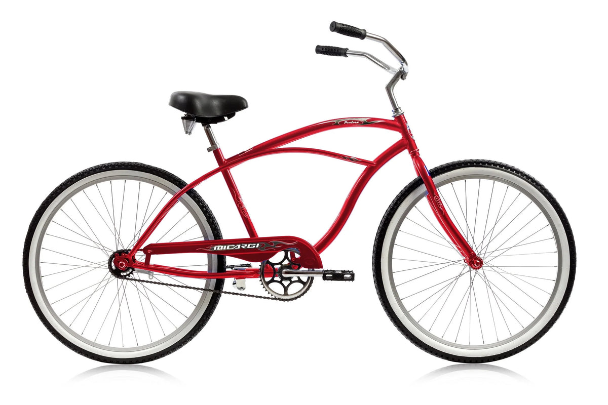 26 In. Single Speed Beach Cruiser Bicycle Pink H815