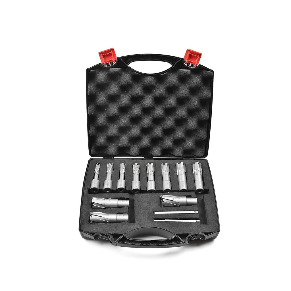 13 pcs Carbide TCT Annular Cutter Set with 2 Pilot Pins U7428