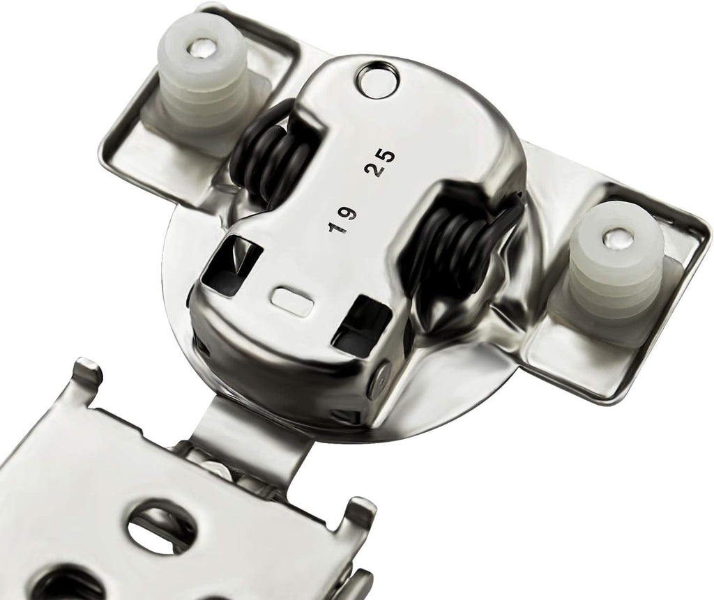 12 Pack 6 Pairs 1/2 inch Overlay Soft Close Satin Nickel Stainless Steel Concealed Hinges L35858