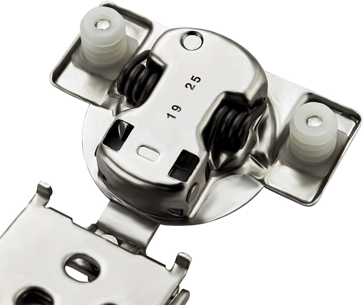 12 Pack 6 Pairs 1/2 inch Overlay Soft Close Satin Nickel Stainless Steel Concealed Hinges L35858