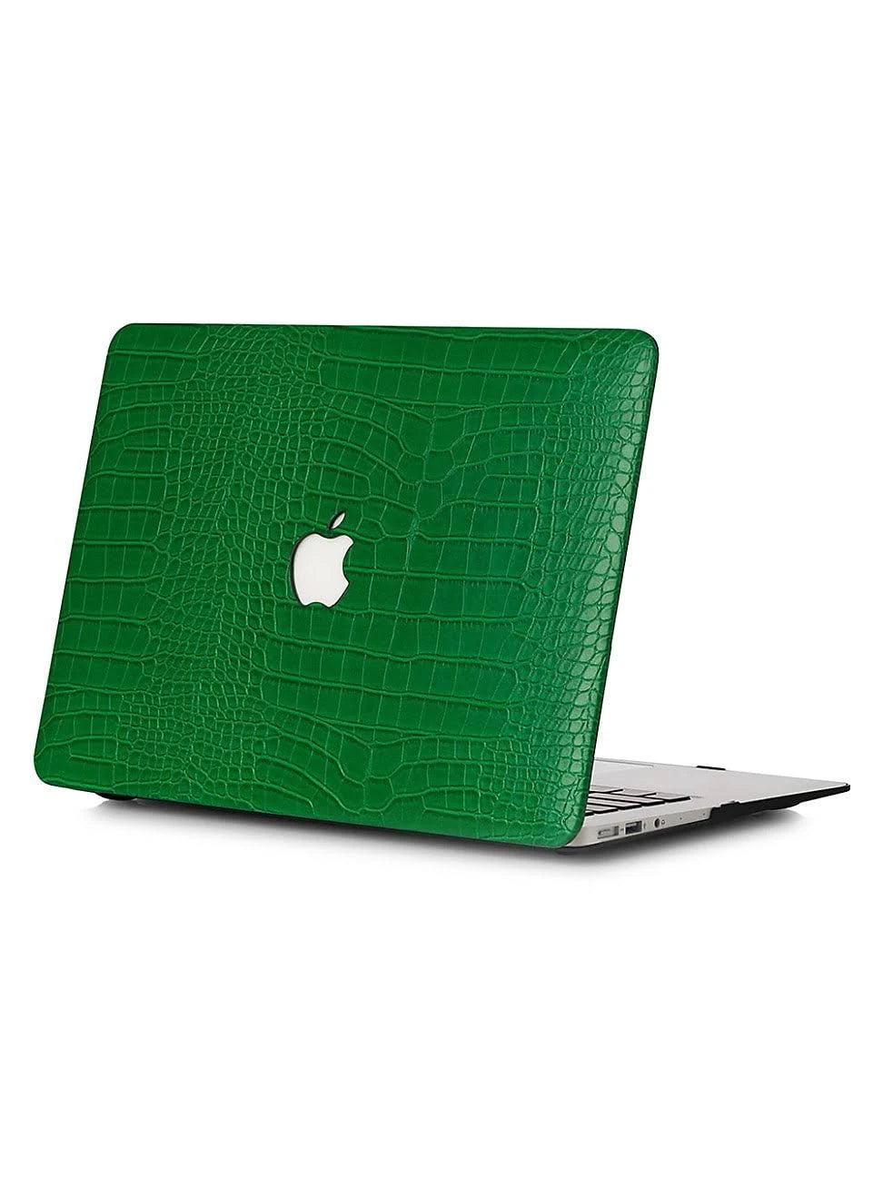Emerald Faux Crocodile MacBook Case U1959