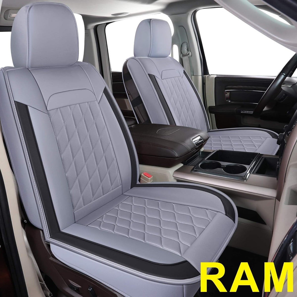 Ram Seat Covers Full Set with Faux Leather T3588