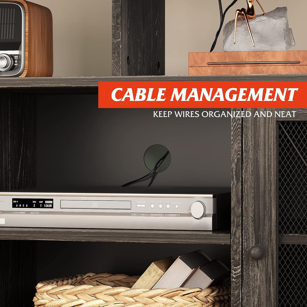 55 inch TV Stand with Storage Cabinet S1324