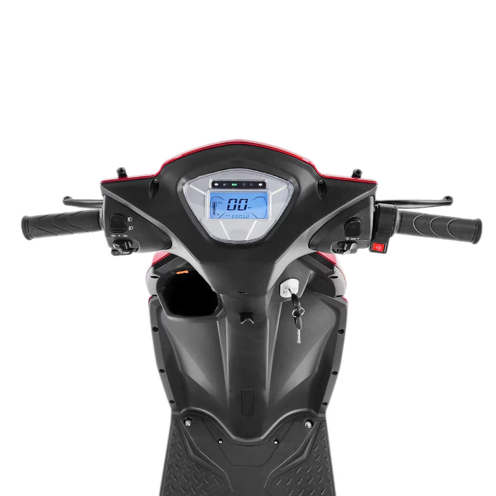 Red 3 Wheel Mobility Scooter, 300 lb. Weight Capacity U26070