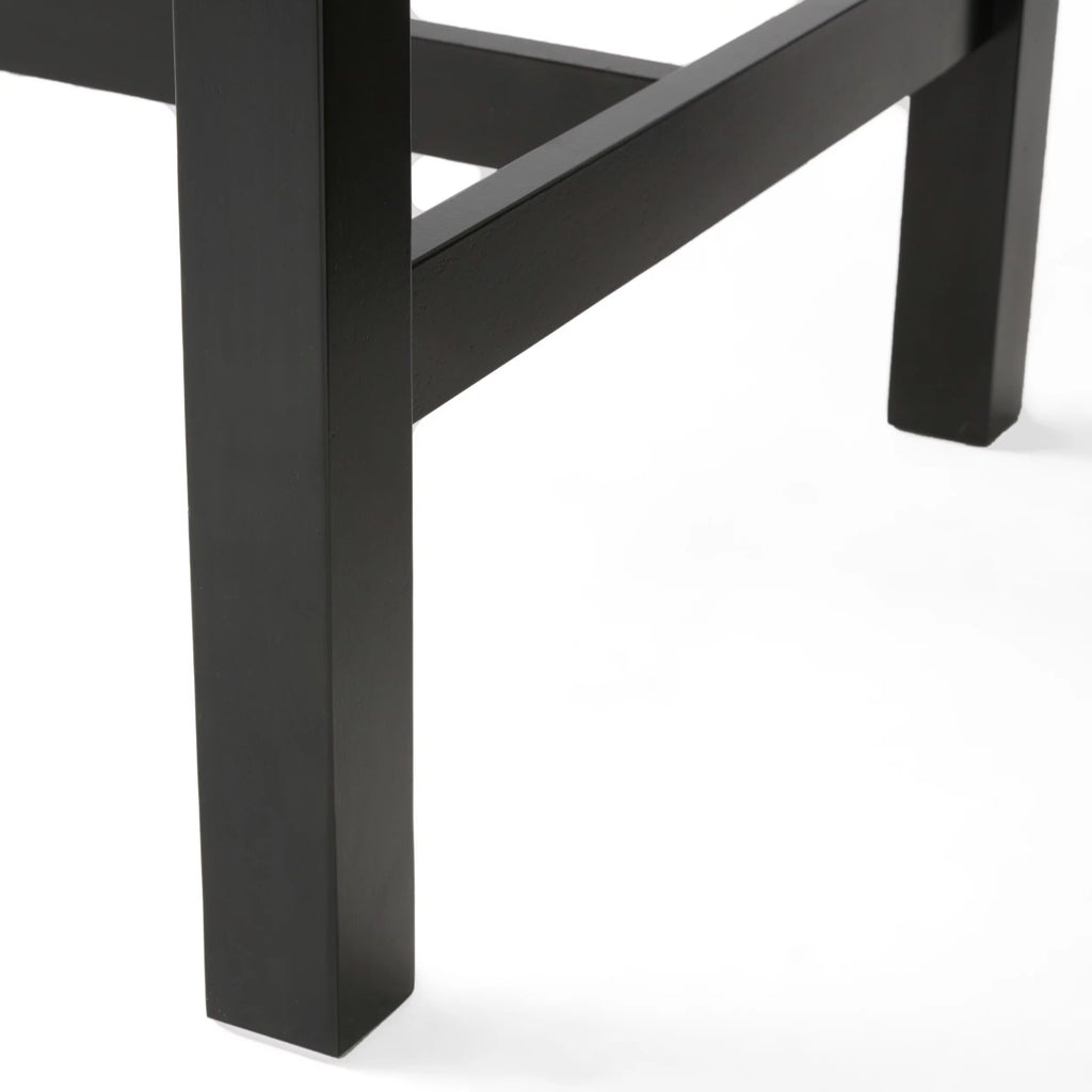 4 Piece Black Wood Dining Set Z699