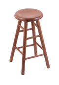 Oak Saddle Dish 24x22 Swivel Counter Stool R9269