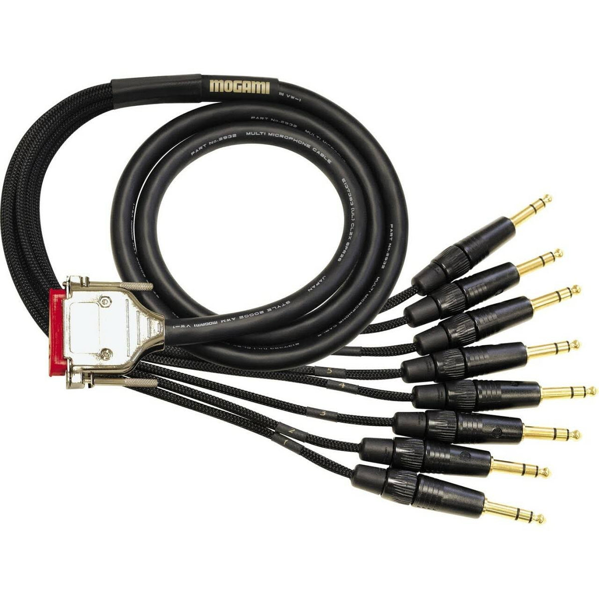 8 Channel DB25-TRS Snake Cable 15 ft. A800