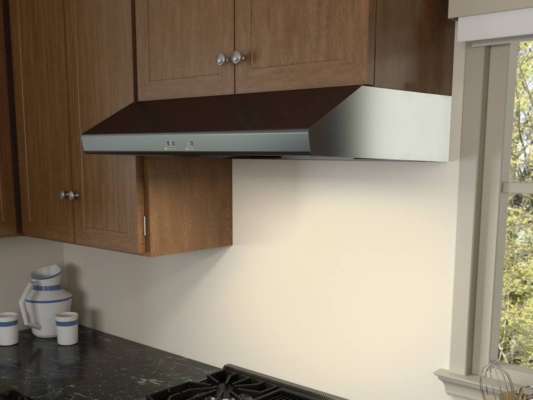 Black Stainless Steel Under Cabinet Range Hood B152