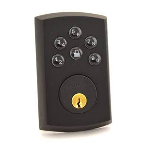 Satin Black Keyless Electronic Deadbolt Q926