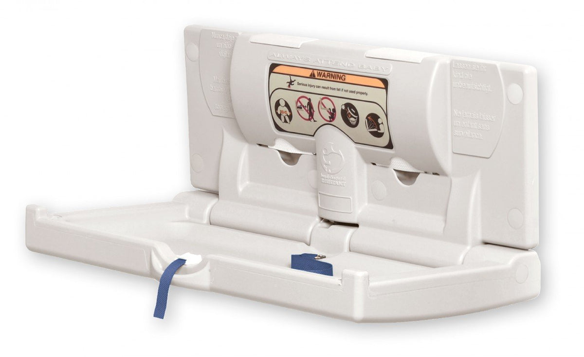 Baby Changing Station, Horizonal Mount, Gray Z643892