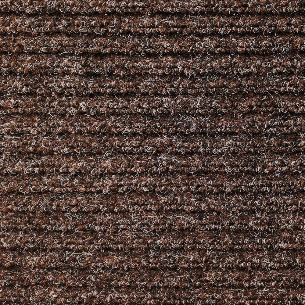 Heavy-Duty Ribbed Indoor Outdoor Carpet - Tuscan Brown - 6 Feet X 10 Feet C4253