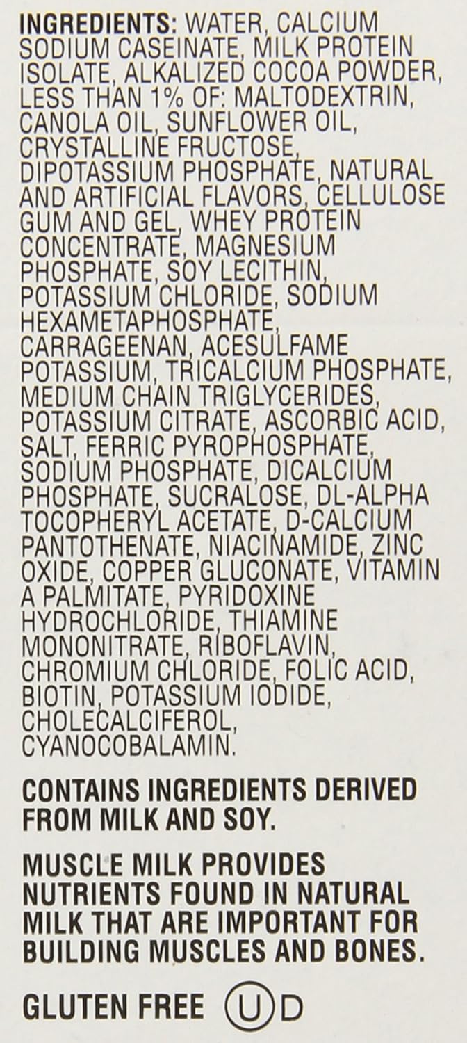 Chocolate 11 Fl Oz Pack of 4 Ready-to-Drink Supplement V28197