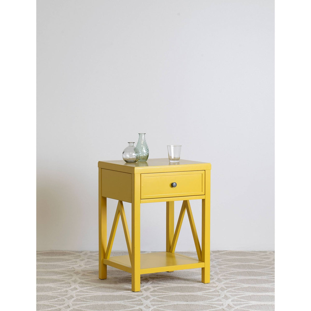 Yellow Acacia Accent Table J431597