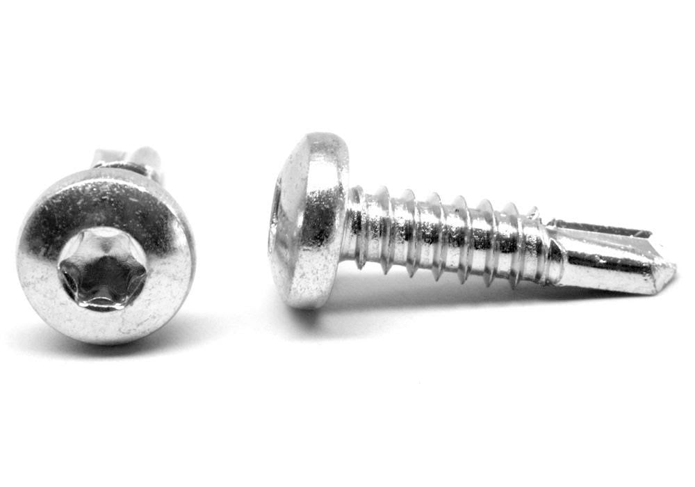 #10-16 x 5/8 Self Drilling Screw Pan Head Low Carbon Steel Zinc Plated H9410