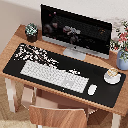 Large Desk Pad 31.5 x 11.8 x0.12 inch Washable Anti-Slip Rubber Base Z120