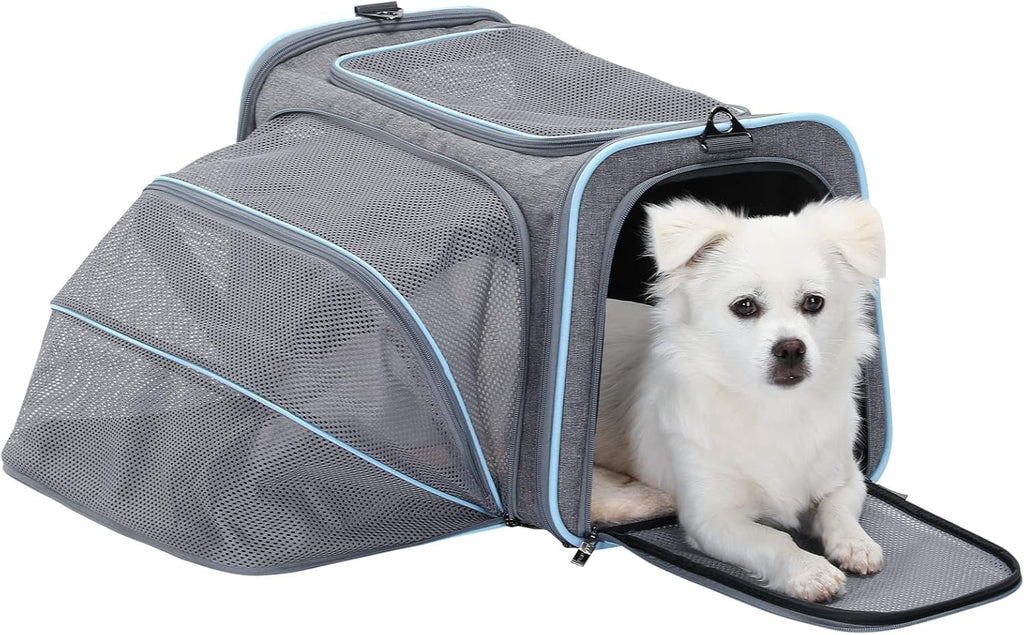 Expandable Soft-Sided Pet Travel Carrier D626