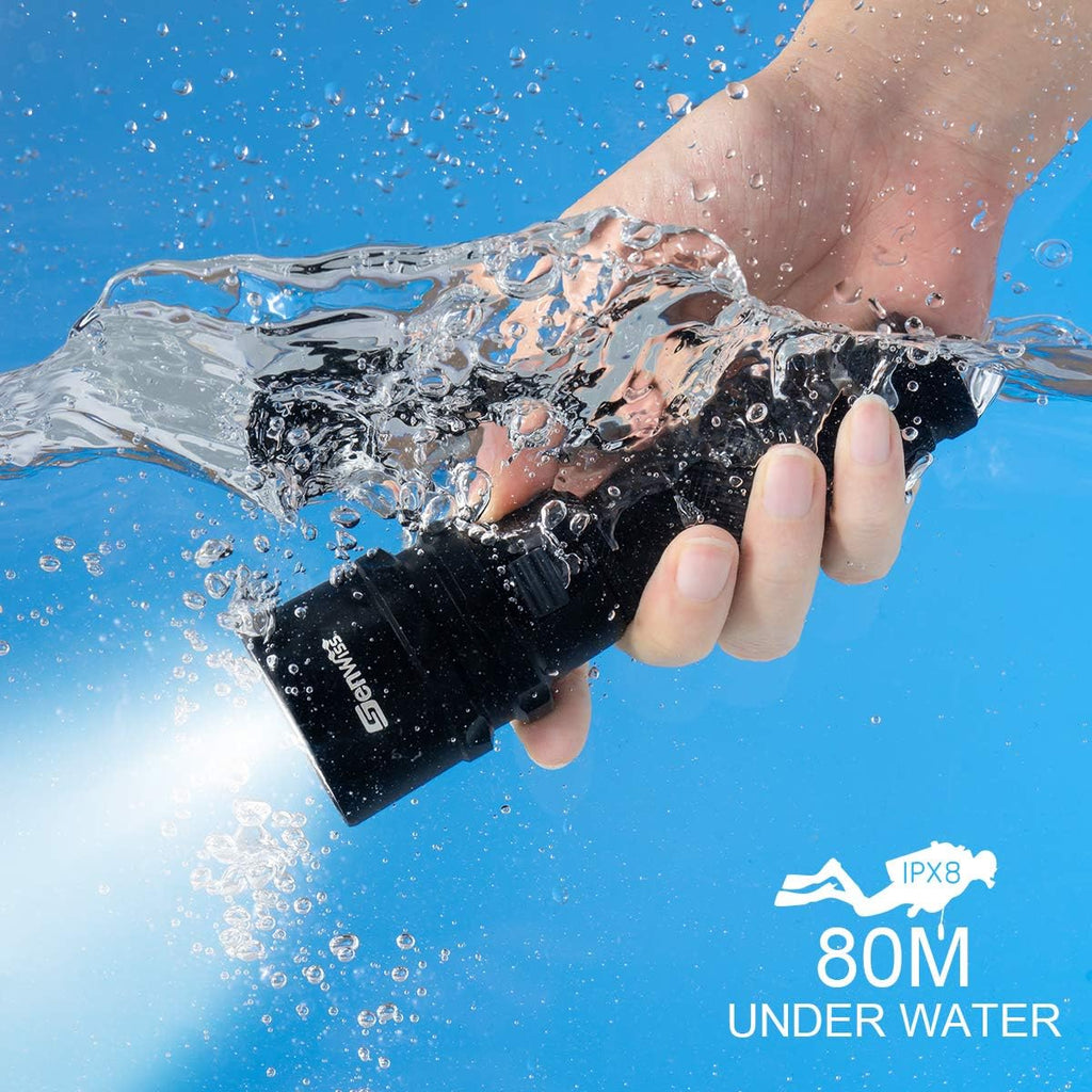 2000 Lumen Waterproof Underwater LED Dive Torch H747381
