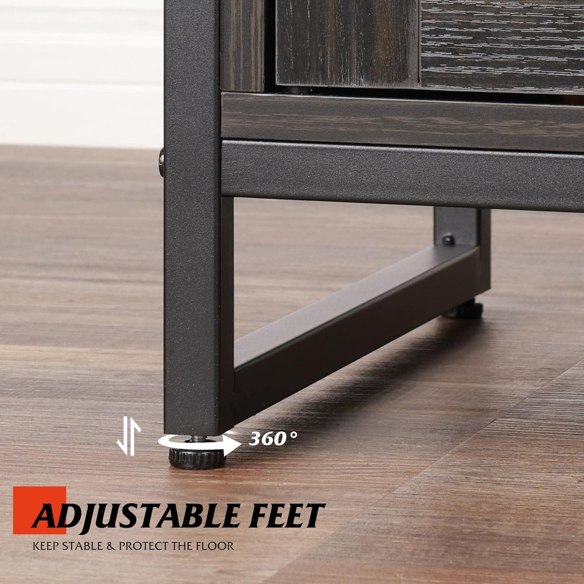 55 inch TV Stand with Storage Cabinet S1324