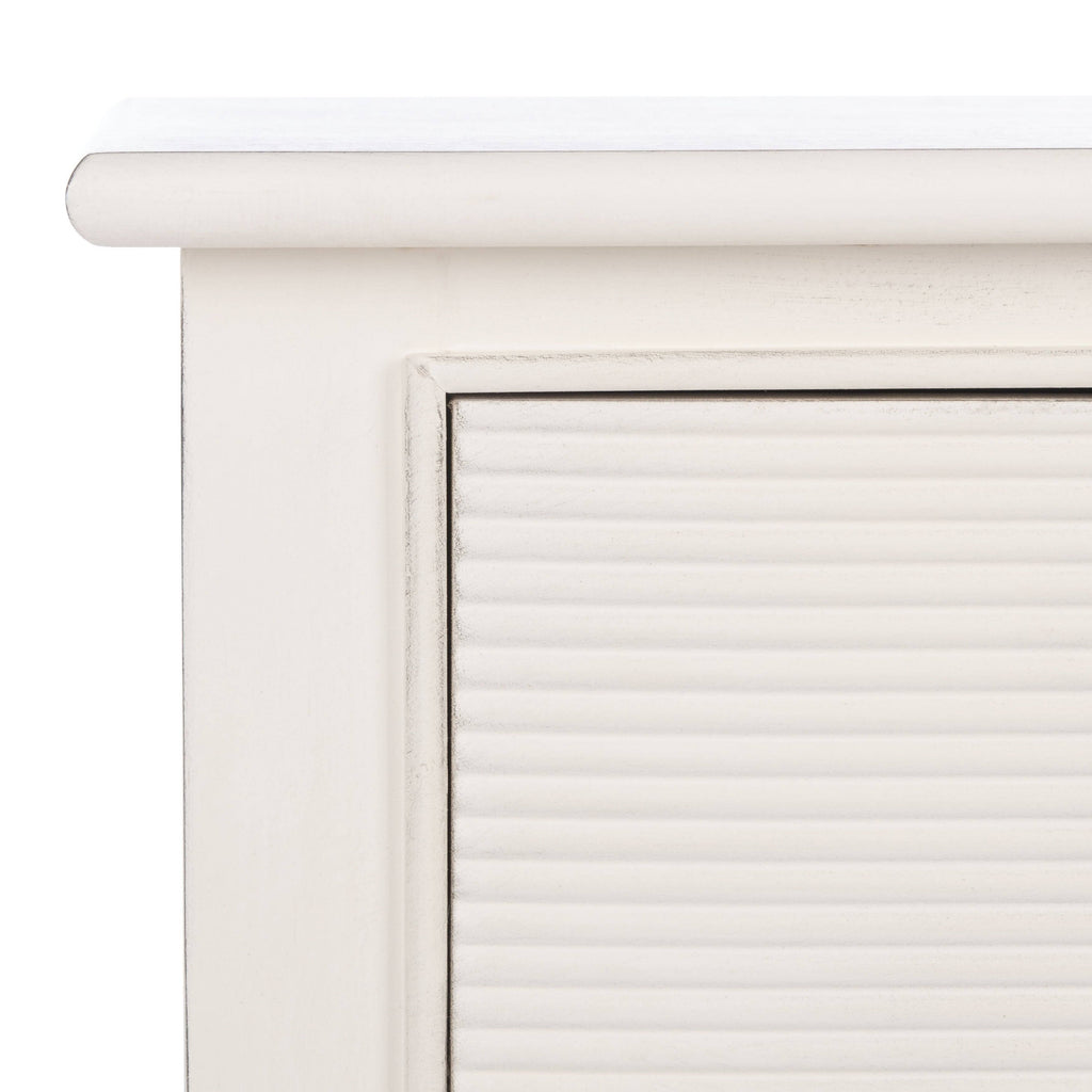 Distressed White 2 Drawer Console Table P3180