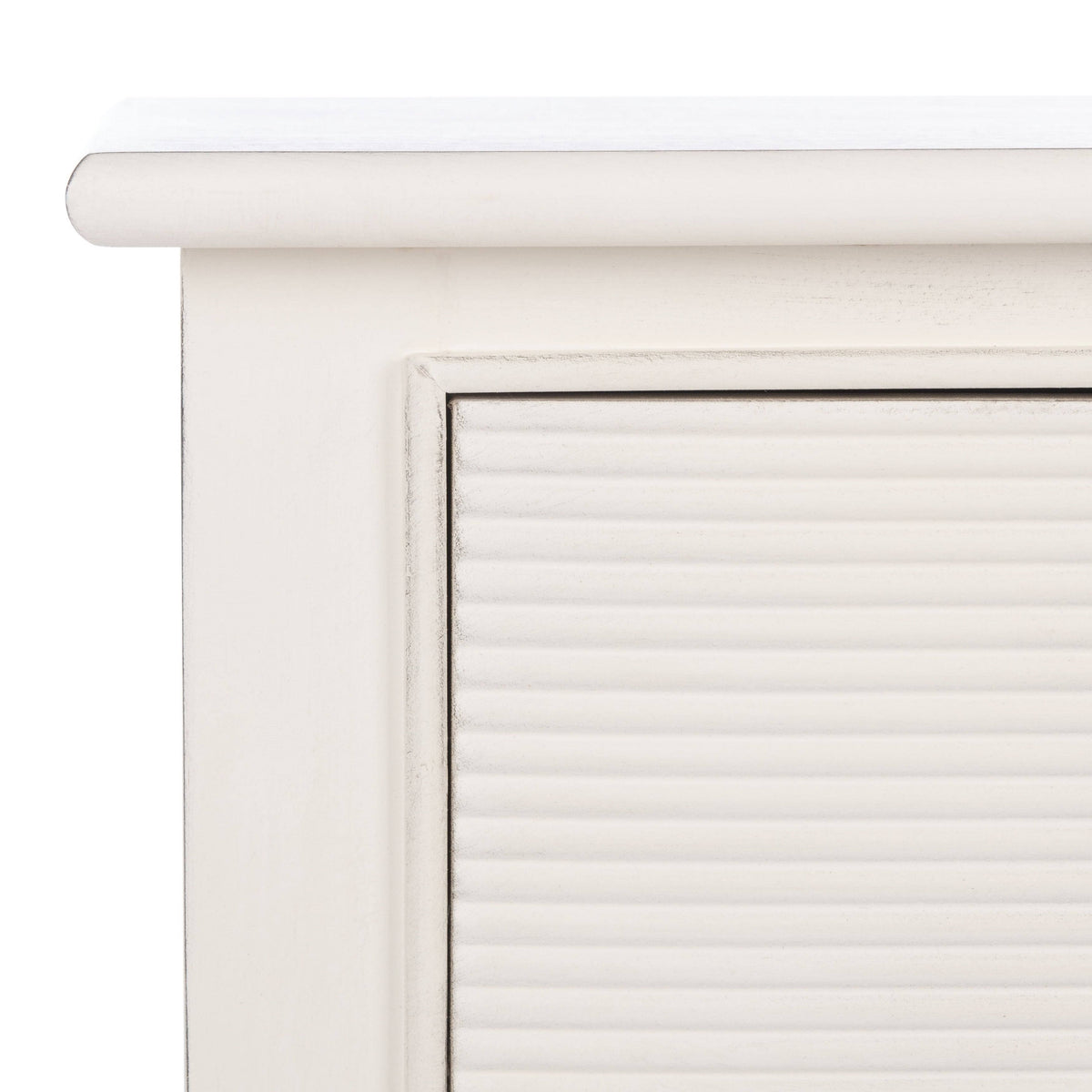 Distressed White 2 Drawer Console Table P3180