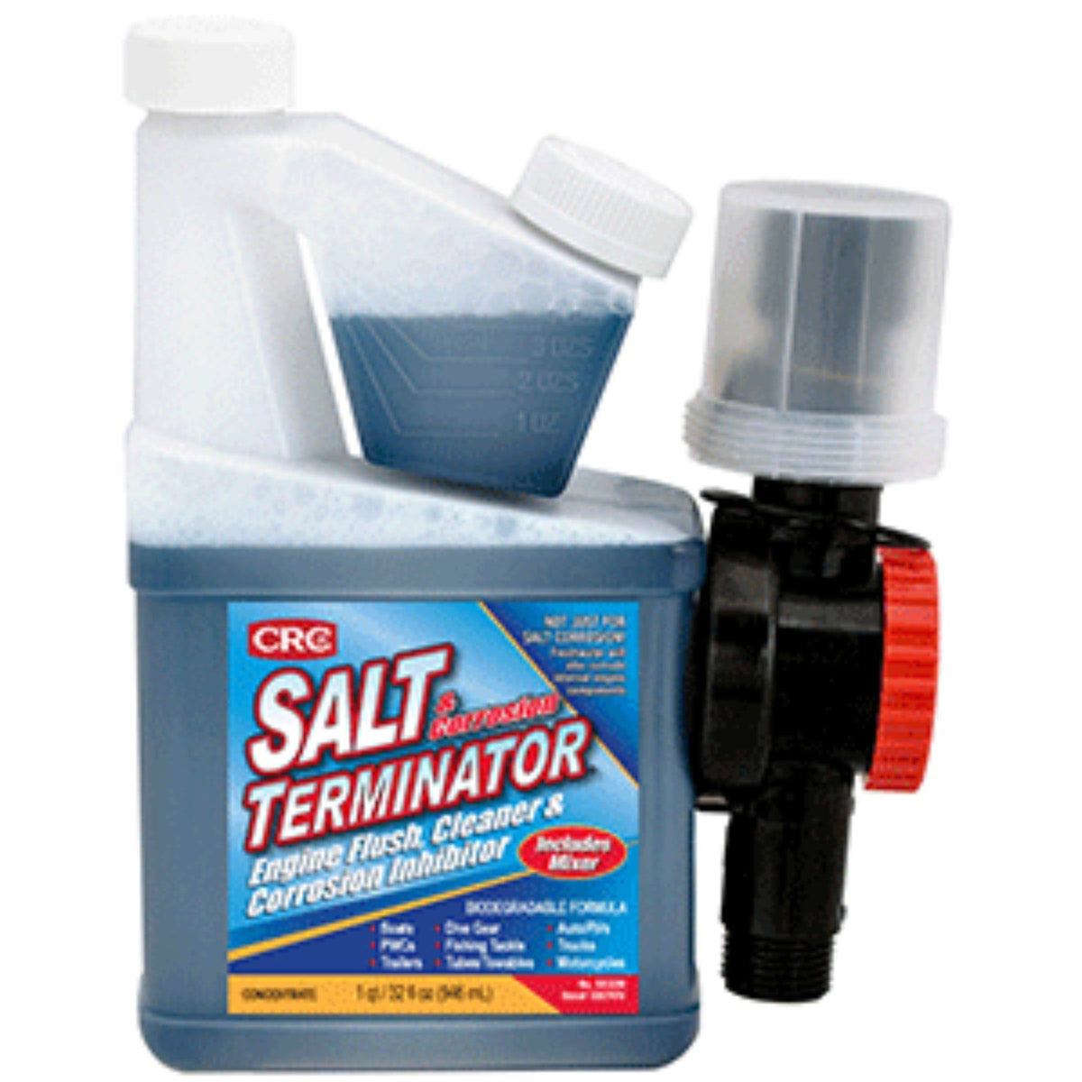 32 oz Multipurpose Salt Terminator Engine Flush Cleaner Corrosion Inhibitor with Mixer Unit N730