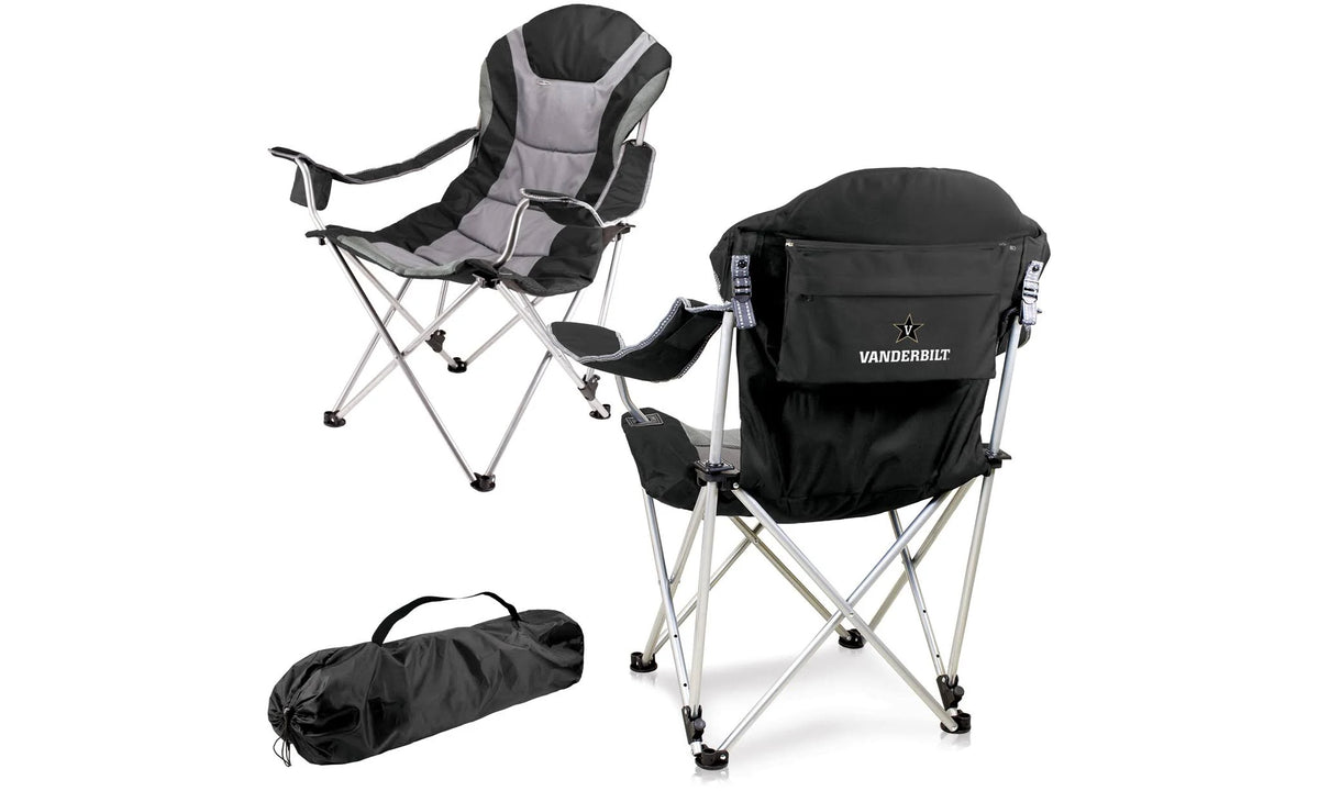 Black Reclining Camp Chair F14326