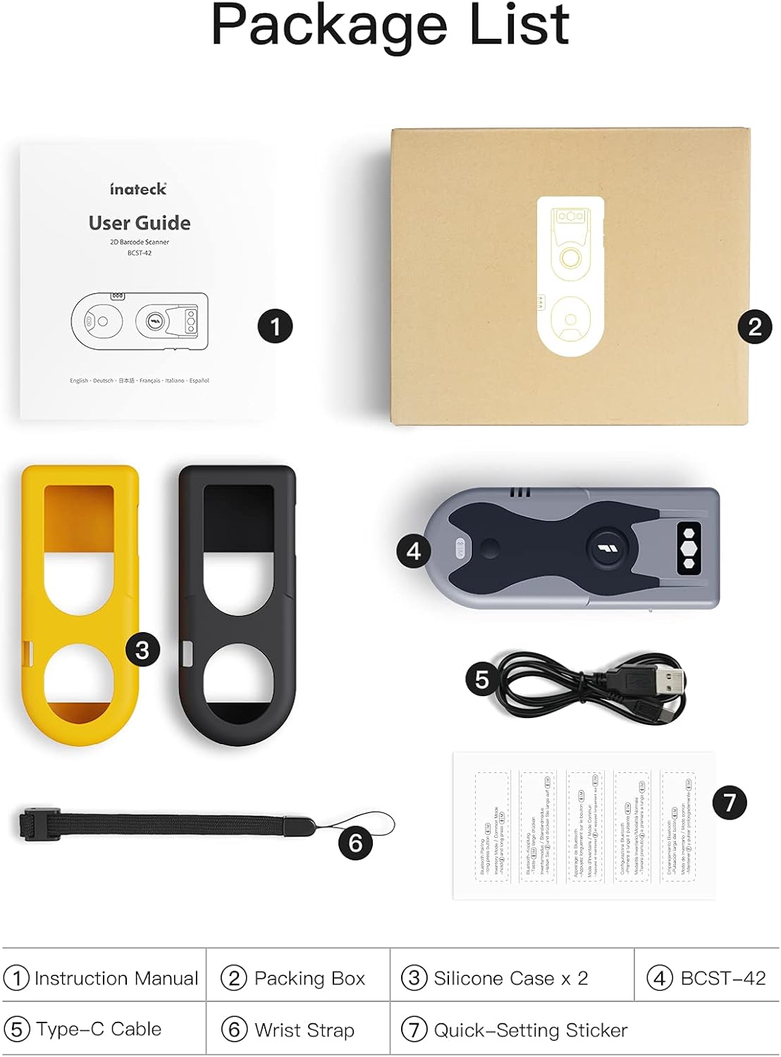2D Bluetooth Scanner, Pack of 2 K844903