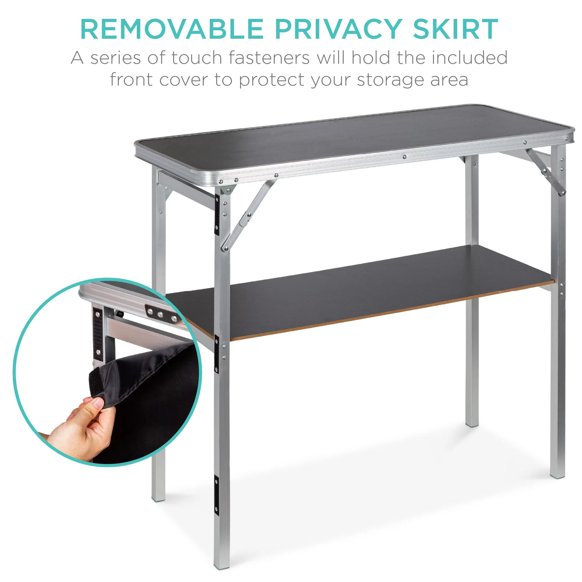 Portable Pop-Up Bar Table with Carrying Case O839863