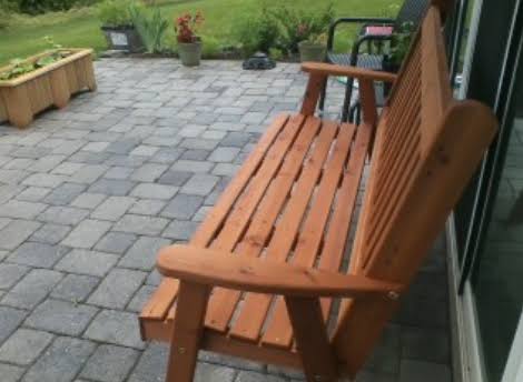 Western Red Cedar English Garden Bench 5ft W743