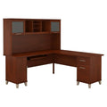 72w L Shaped Desk with Hutch G49292
